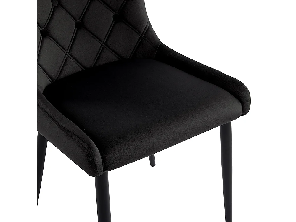 Ensemble de salle à manger Table 117x68cm avec 4 chaises pieds de chaise en fer noir Chaise noir