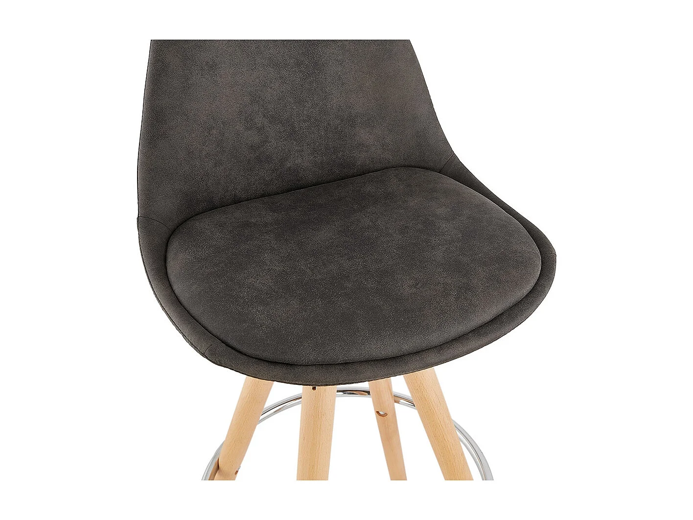 Seggiola da bar -MARKA - Grigio - 41x41x97 cm