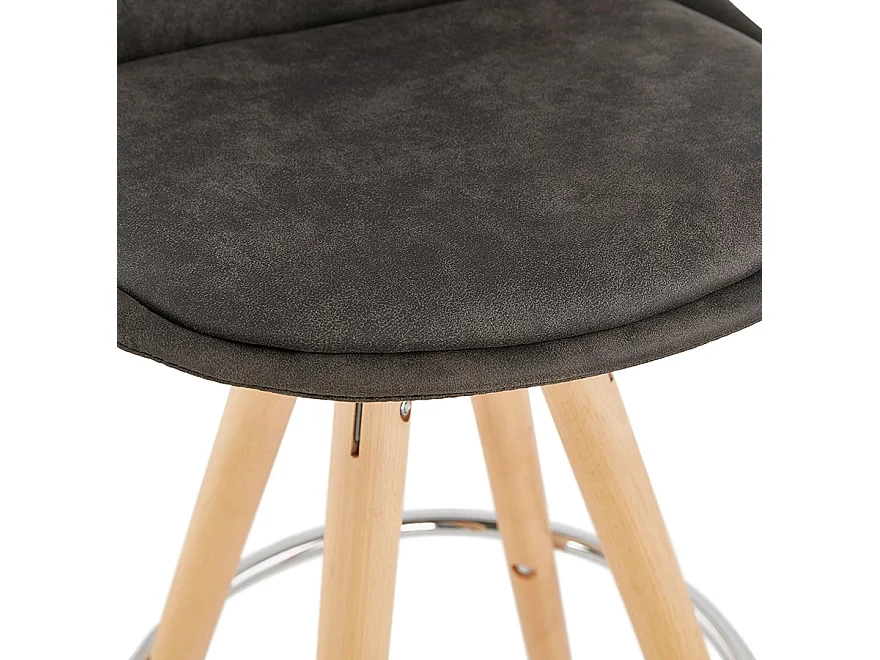 Seggiola da bar -MARKA - Grigio - 41x41x97 cm