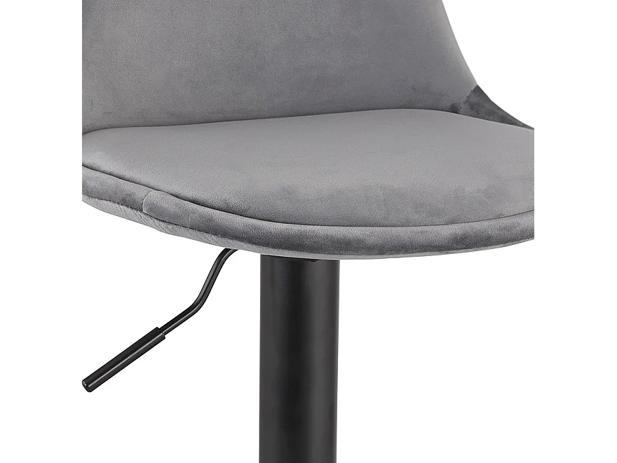 Verstellbarer Hocker - FINLEY - grijs - 45x45x87-107 cm