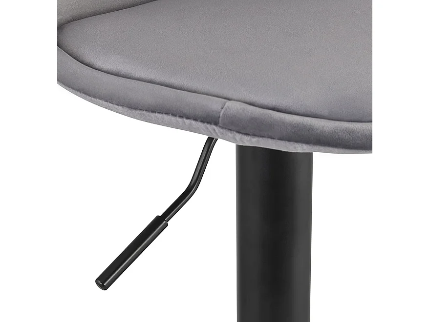 Verstellbarer Hocker - FINLEY - grijs - 45x45x87-107 cm