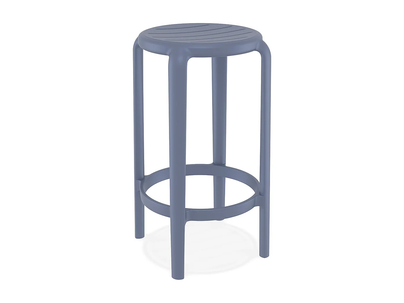 Mittelhoher Gartenhocker - PEYA - grau - 36x36x65 cm