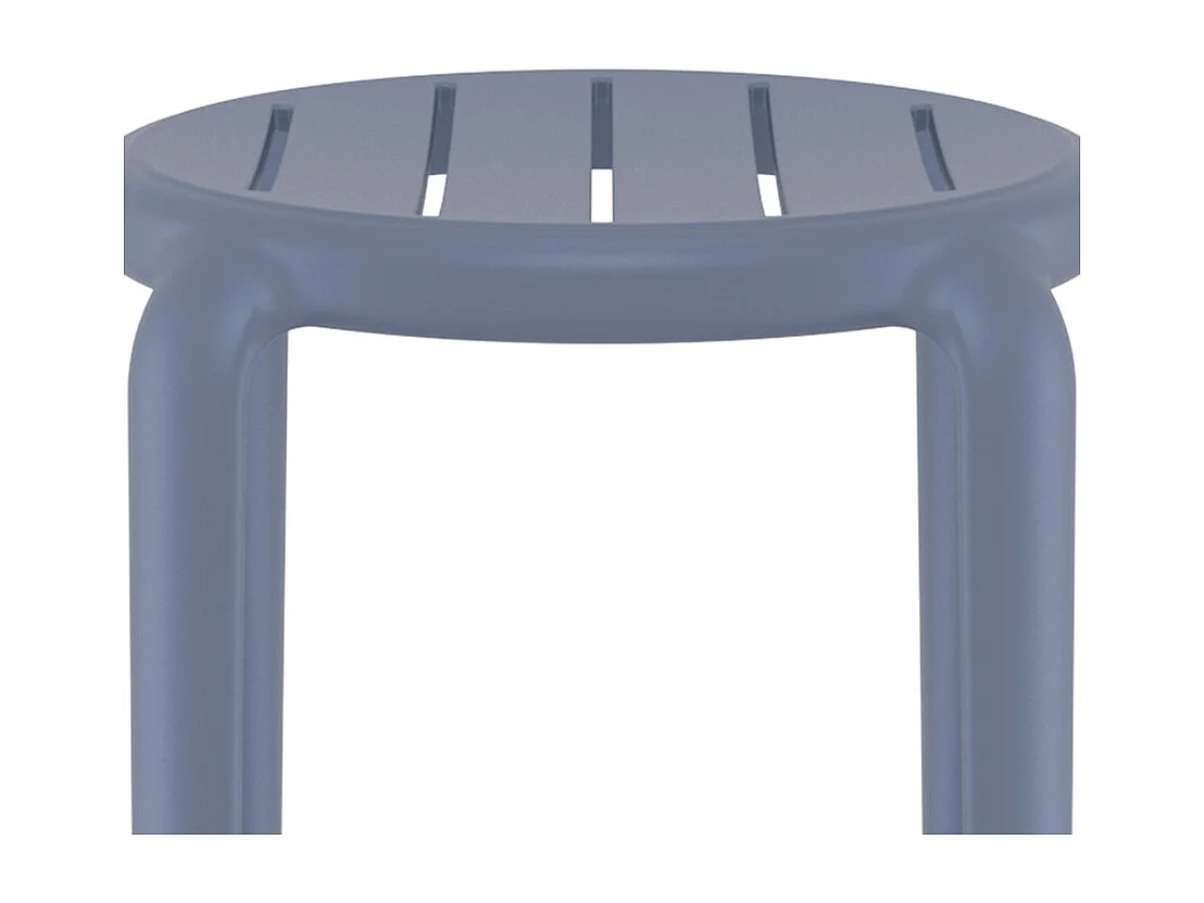 Mittelhoher Gartenhocker - PEYA - grau - 36x36x65 cm