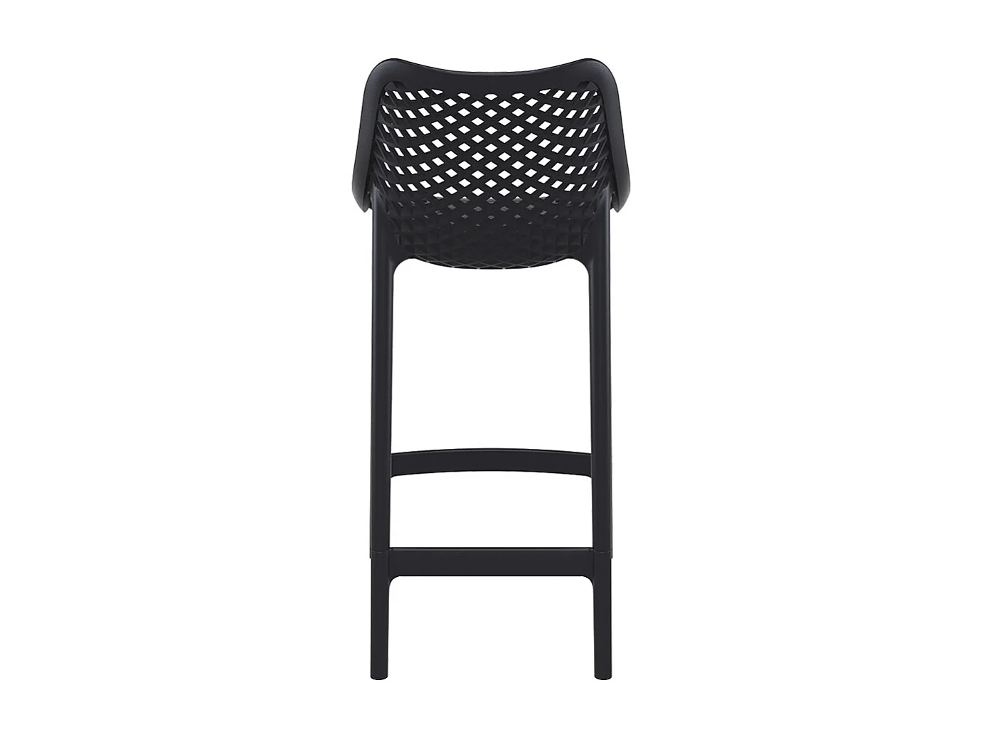 Snackhocker - BROZER - Schwarz - 44x51x95 cm