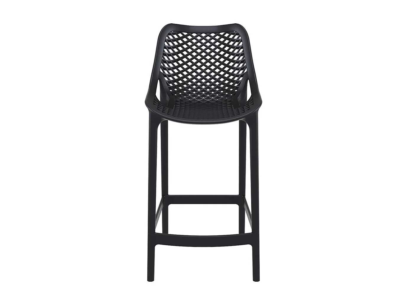 Snackhocker - BROZER - Schwarz - 44x51x95 cm