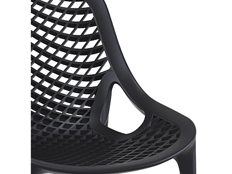 Snackhocker - BROZER - Schwarz - 44x51x95 cm