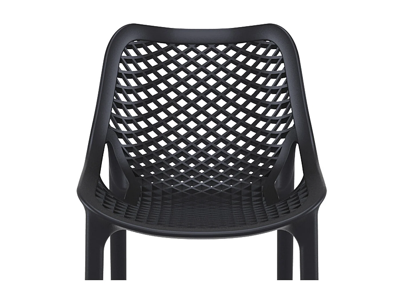 Snackhocker - BROZER - Schwarz - 44x51x95 cm