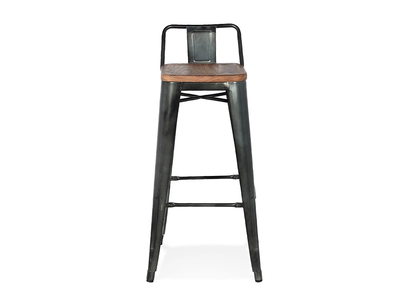 Barhocker - MECANO - braun - 43x43x94 cm