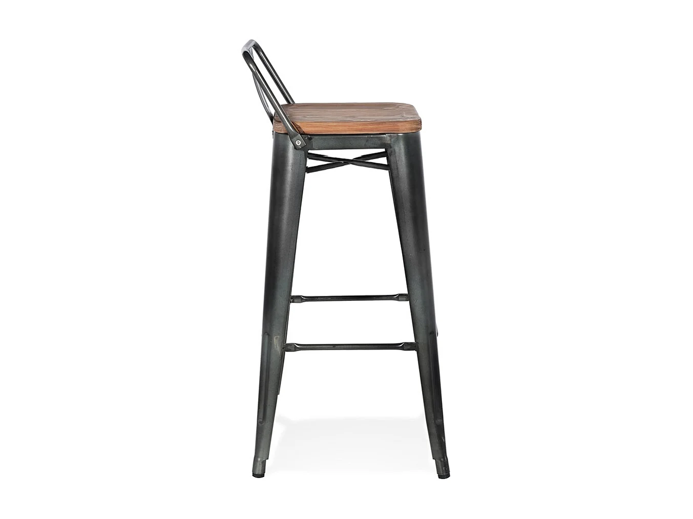 Barhocker - MECANO - braun - 43x43x94 cm