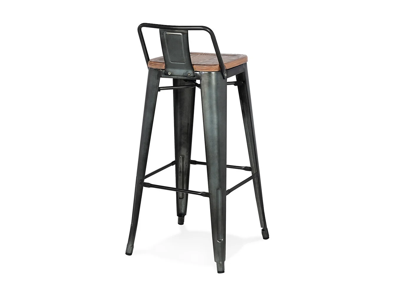 Barhocker - MECANO - braun - 43x43x94 cm