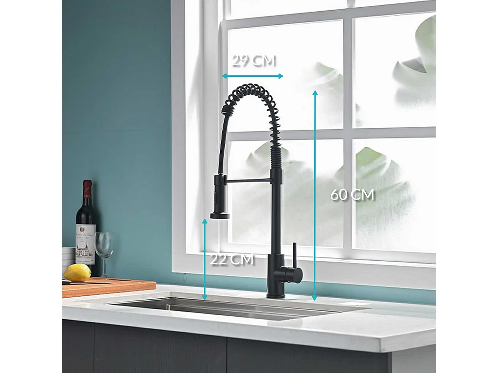 Croom keukenkraan Montex - uittrekbare uitloop