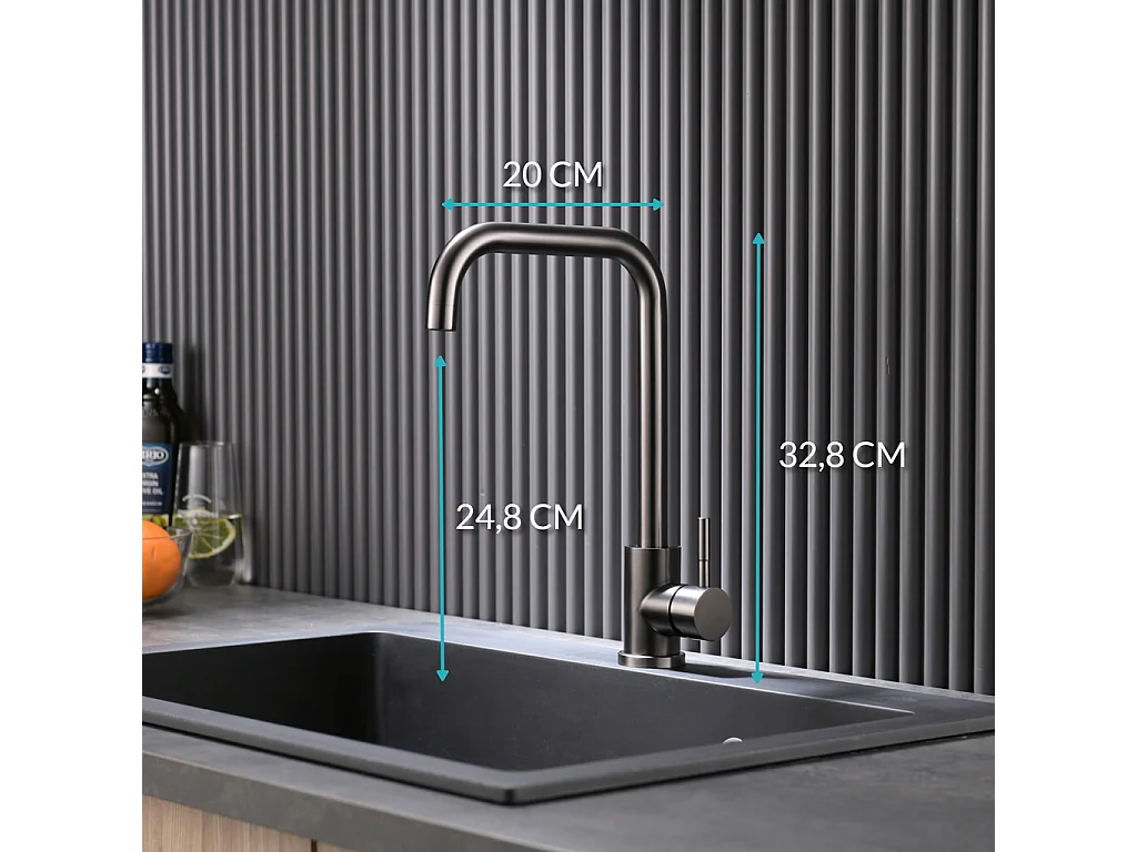 Croom keukenmengkraan Slyvex gun metal