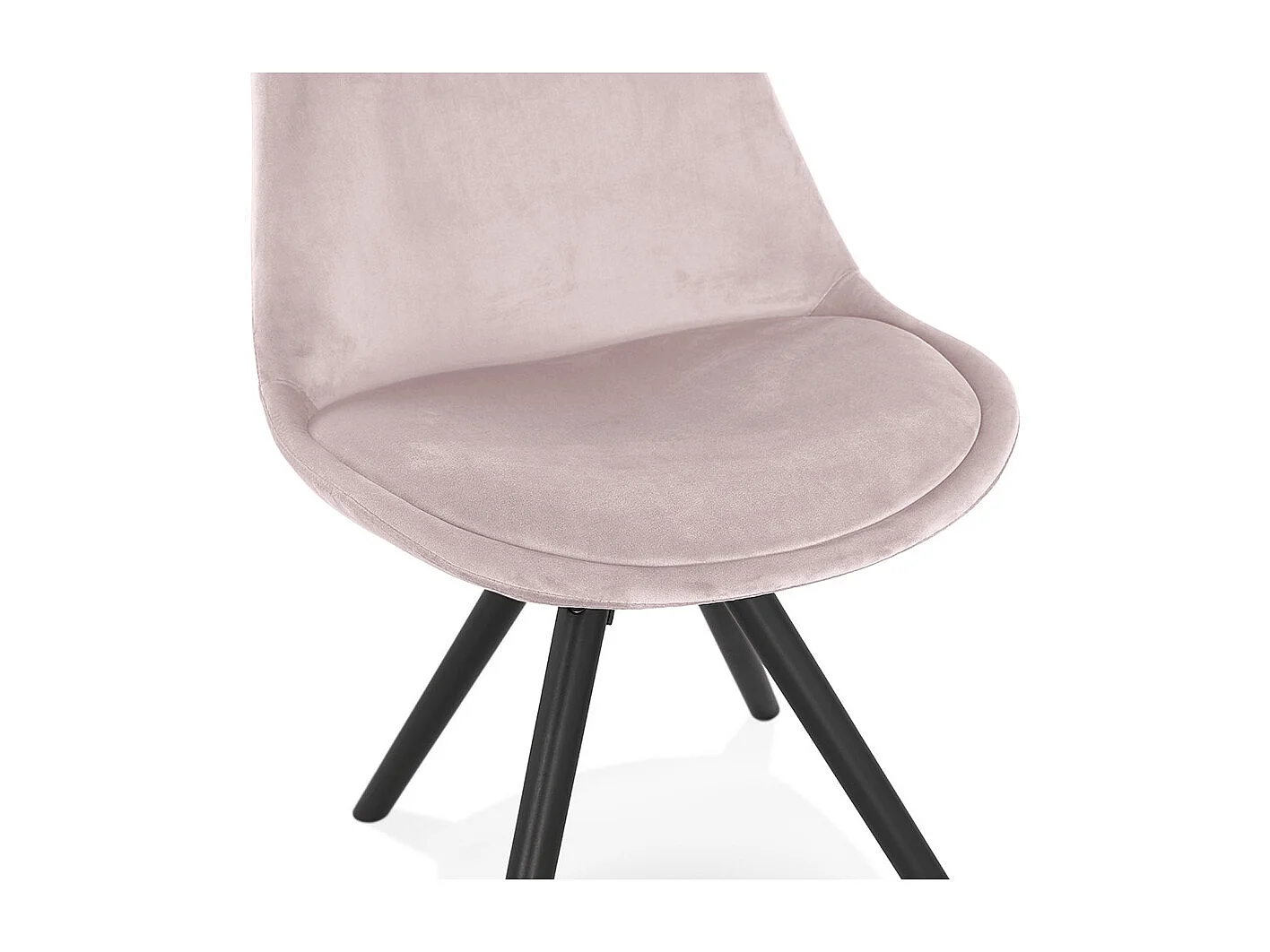 Vintage-Stuhl - RICKY - roze - 48x56x84 cm