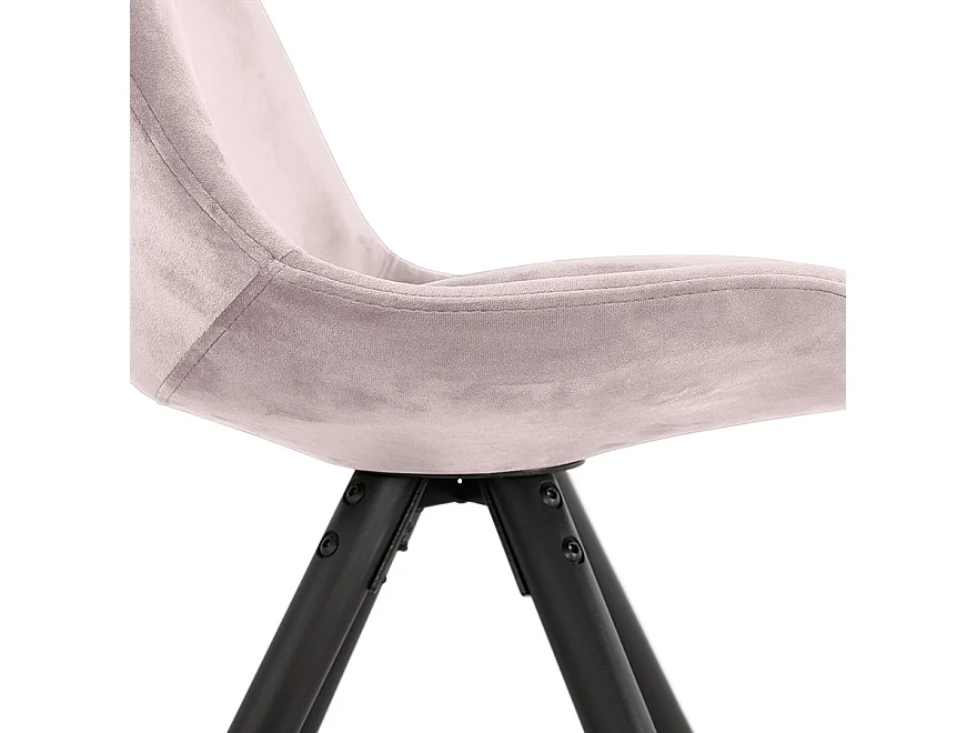 Vintage-Stuhl - RICKY - roze - 48x56x84 cm