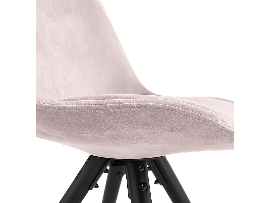 Vintage-Stuhl - RICKY - roze - 48x56x84 cm