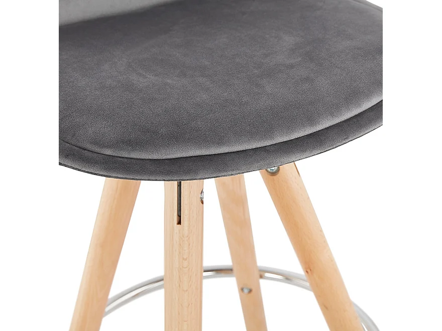 Barhocker - SPIRIT - grijs - 41x41x97 cm