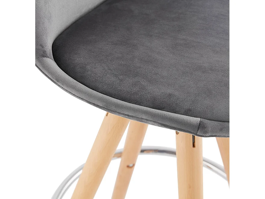 Barhocker - SPIRIT - grijs - 41x41x97 cm