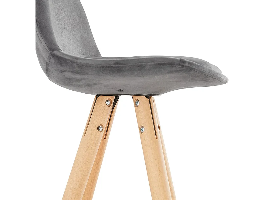 Barhocker - SPIRIT - grijs - 41x41x97 cm