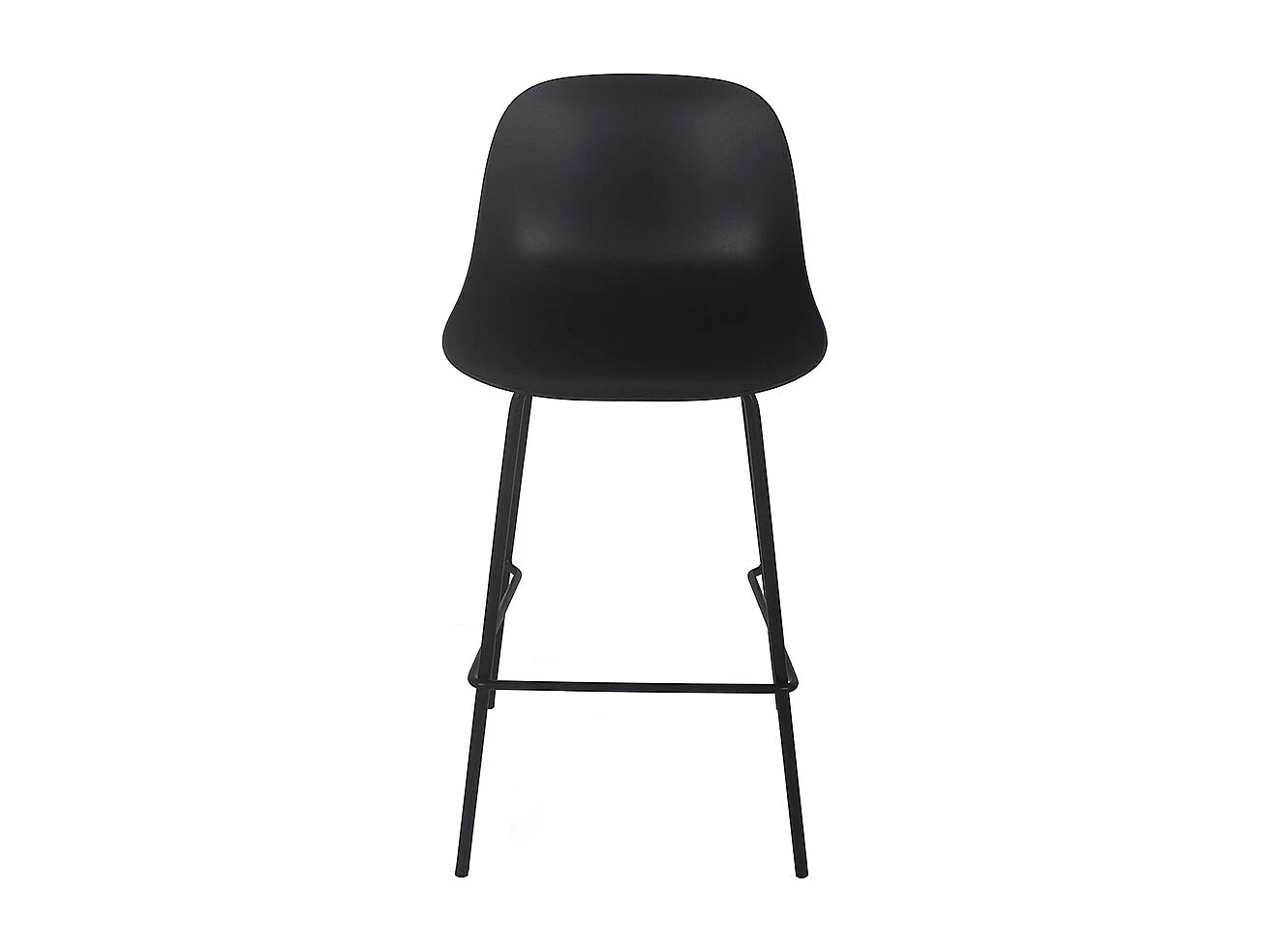 Barhocker - GRANO - zwart - 47,5x42,5x100 cm