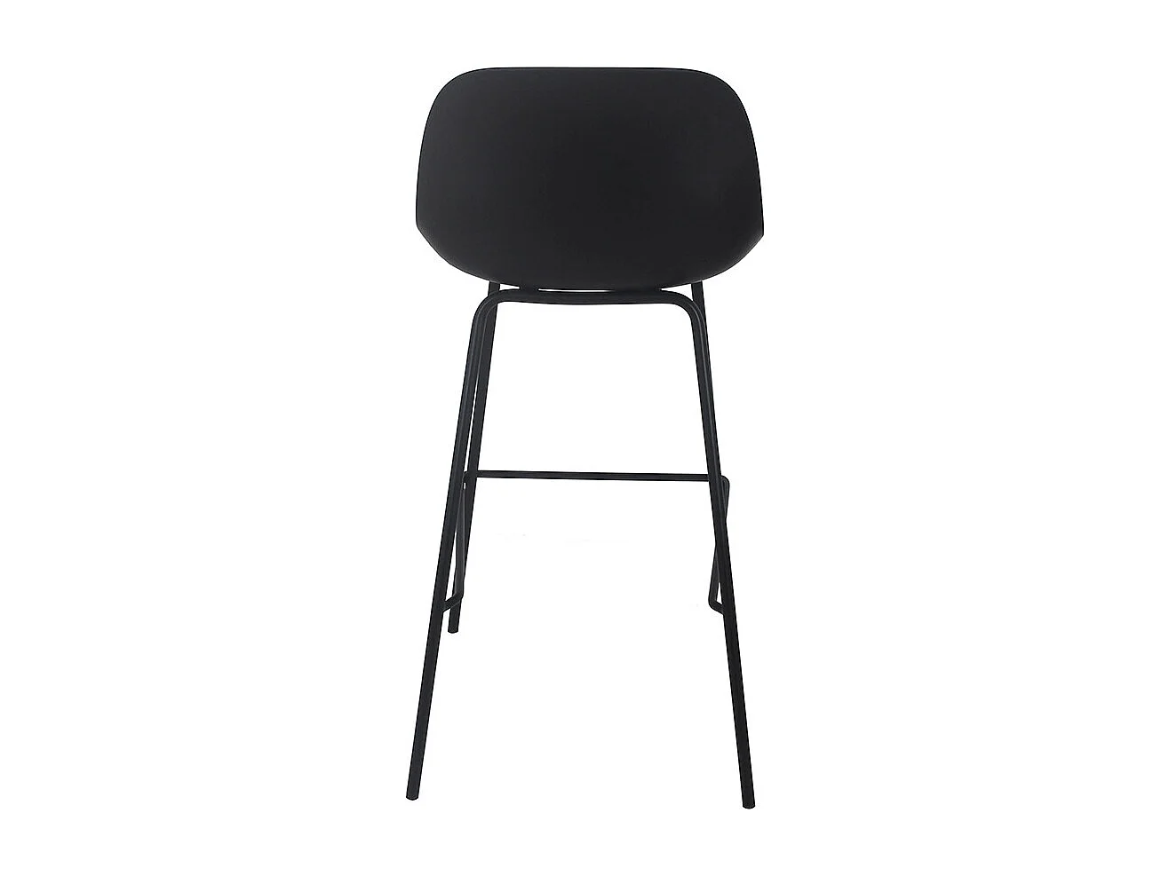 Barhocker - GRANO - zwart - 47,5x42,5x100 cm