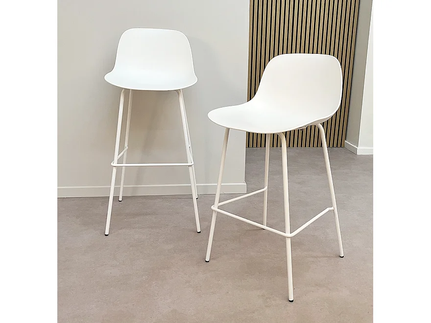 Barhocker - GRANO - zwart - 47,5x42,5x100 cm