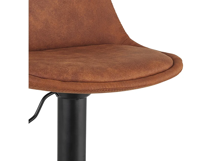 Verstellbarer Hocker - CROUPION - braun - 45x45x87-107 cm