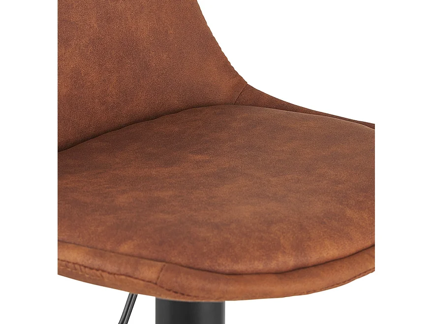 Verstellbarer Hocker - CROUPION - braun - 45x45x87-107 cm