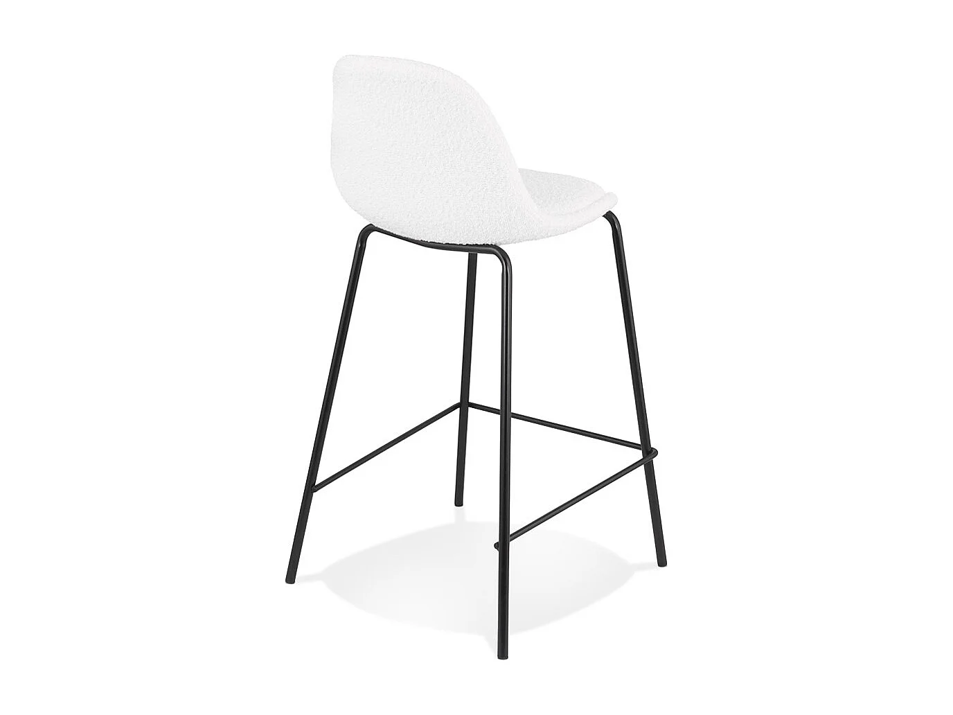 Sgabello snack a media altezza -PLUMAR - Bianco - 41x41x89 cm