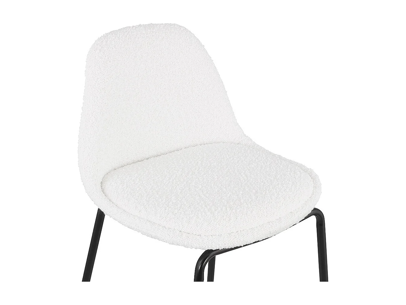 Sgabello snack a media altezza -PLUMAR - Bianco - 41x41x89 cm