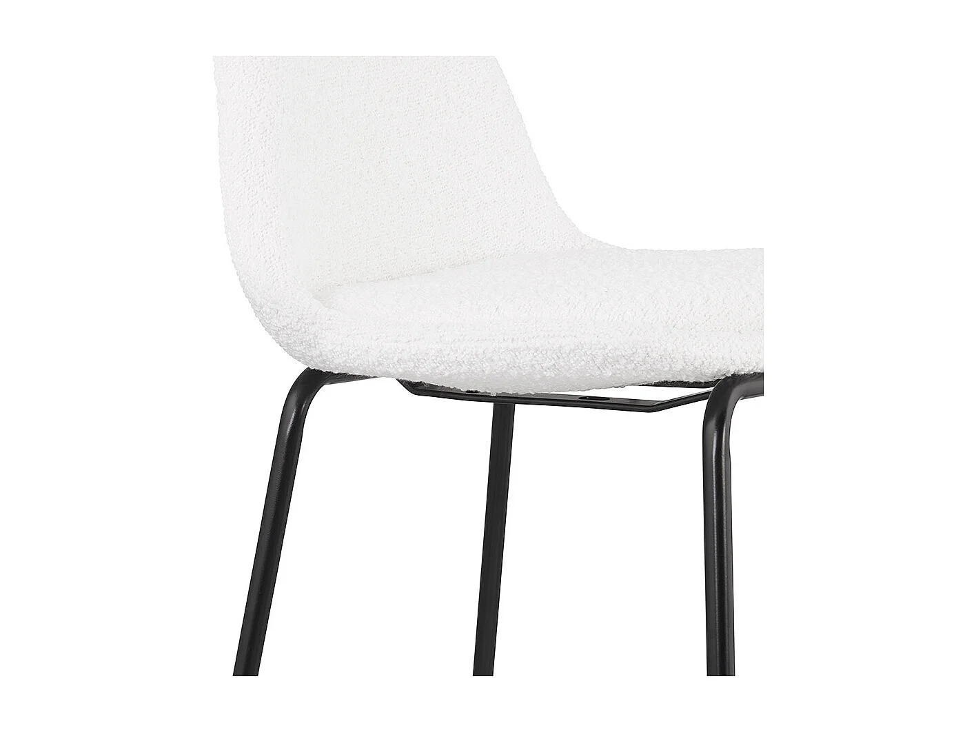 Sgabello snack a media altezza -PLUMAR - Bianco - 41x41x89 cm