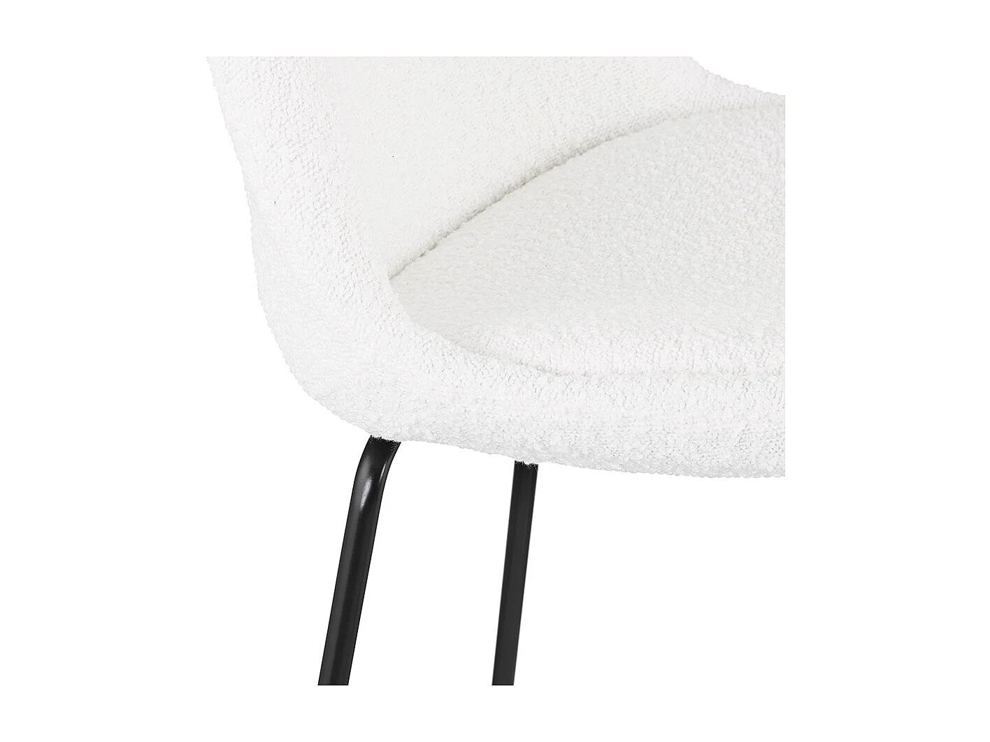 Snackhocker - LEONIE - wit - 49x45x105 cm