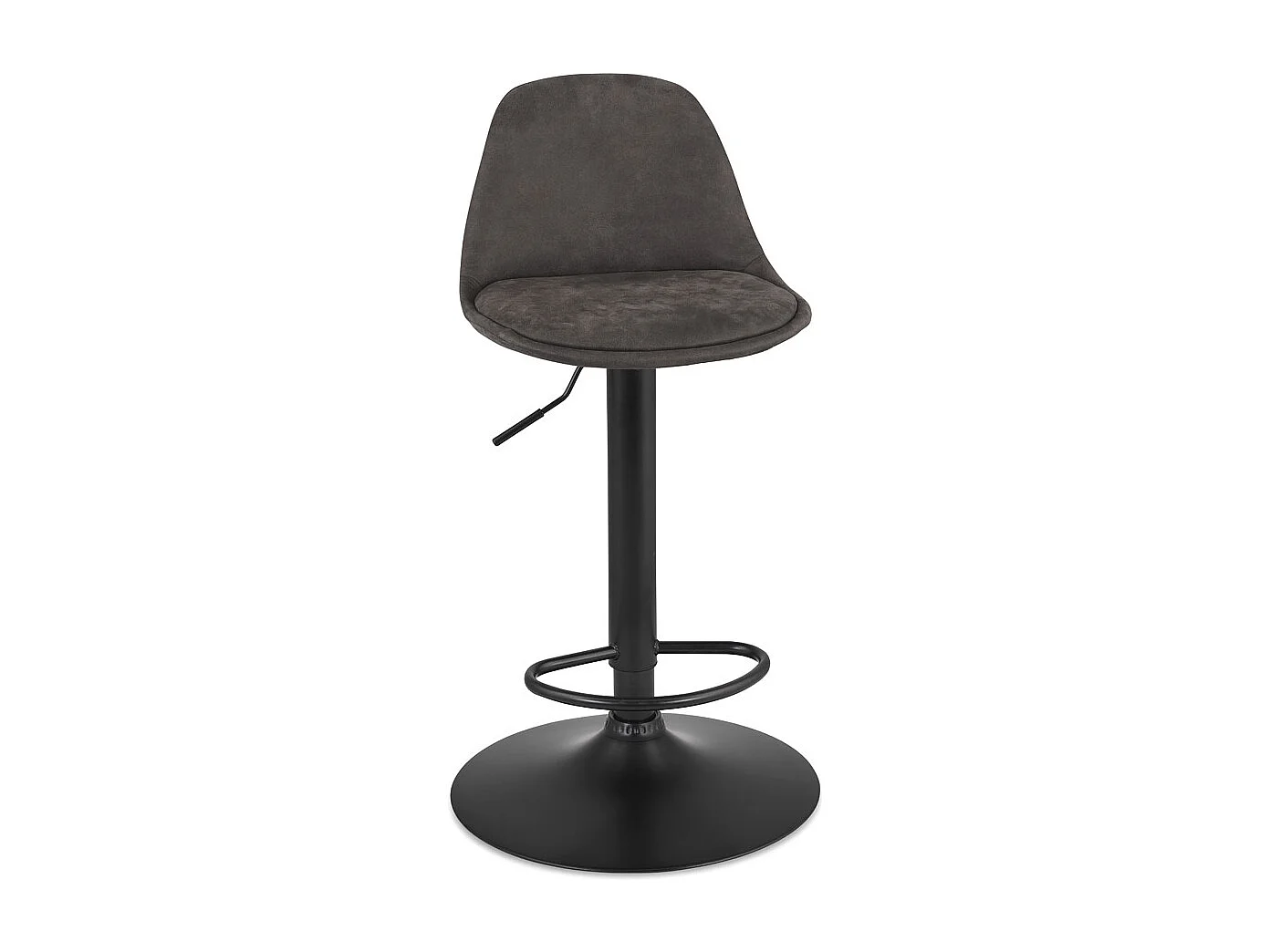 Tabouret de Bar Réglable Rotatif "Ahmad" 107cm Gris Foncé
