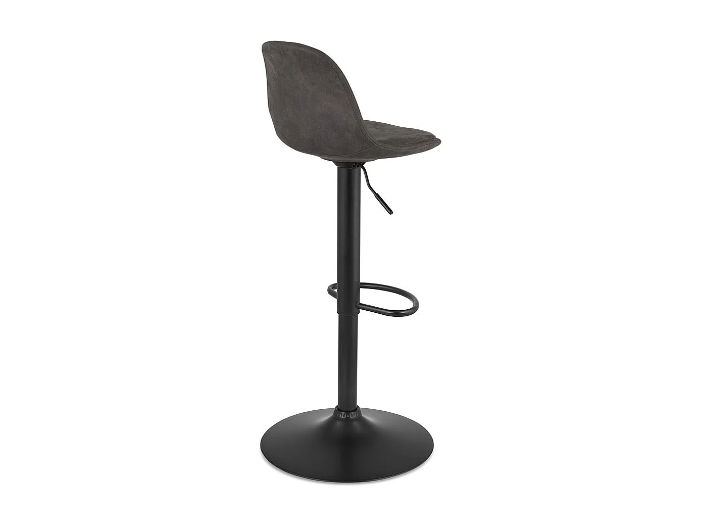 Tabouret de Bar Réglable Rotatif "Ahmad" 107cm Gris Foncé