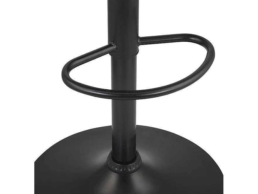 Tabouret de Bar Réglable Rotatif "Ahmad" 107cm Gris Foncé