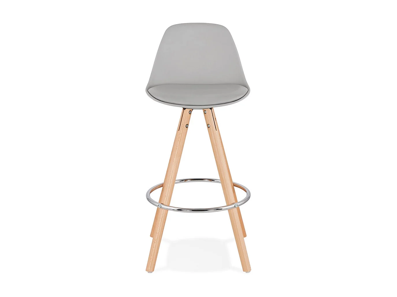 Mittelhoher Hocker - TATAMI - grau - 42x42x85 cm