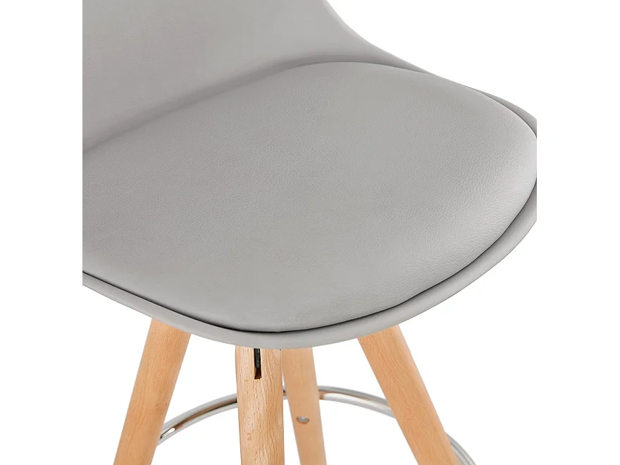 Mittelhoher Hocker - TATAMI - grau - 42x42x85 cm