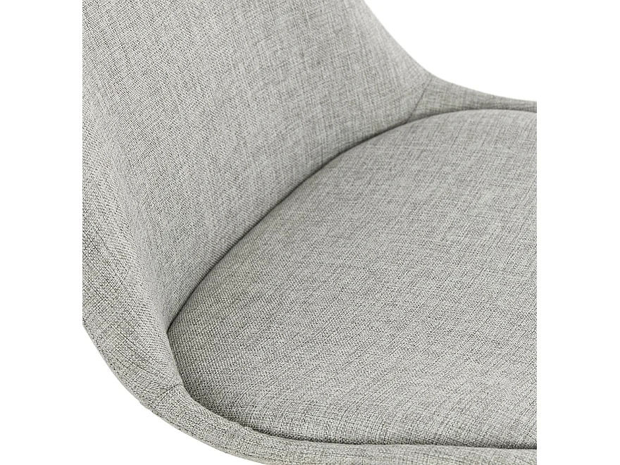 Tabouret de Bar en Tissu "Erich" 105cm Gris & Noir