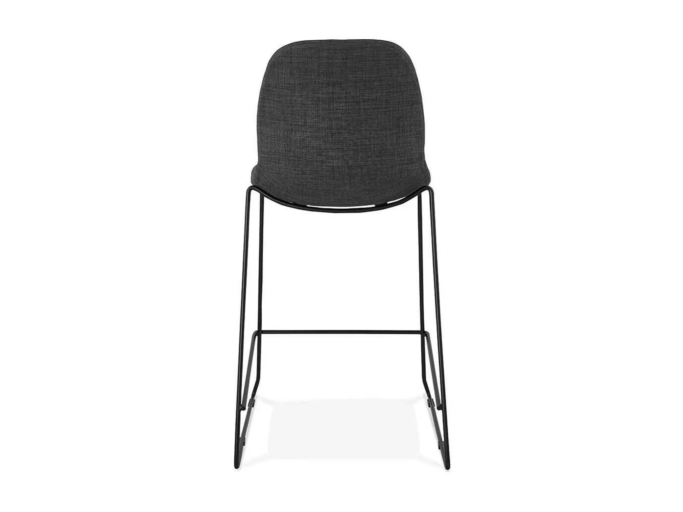 Sgabello snack a media altezza -EKTOR - Grigio - 54x52x101 cm