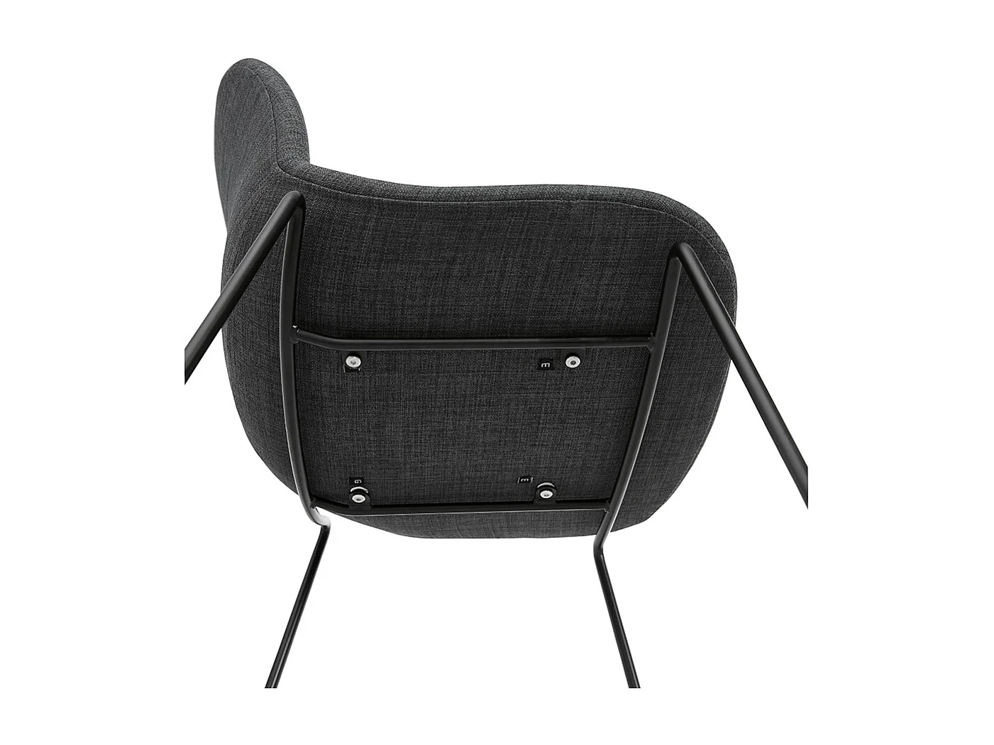 Sgabello snack a media altezza -EKTOR - Grigio - 54x52x101 cm