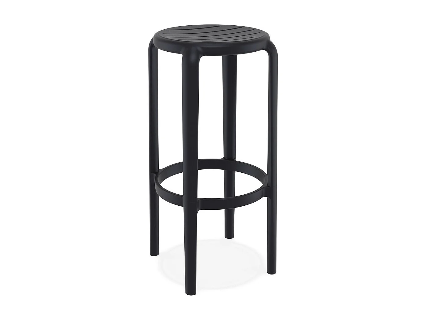 Barhocker für den Innen- und Außenbereich - PEYA - zwart - 36x36x75 cm