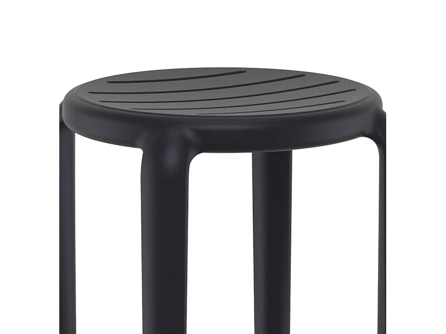 Barhocker für den Innen- und Außenbereich - PEYA - zwart - 36x36x75 cm