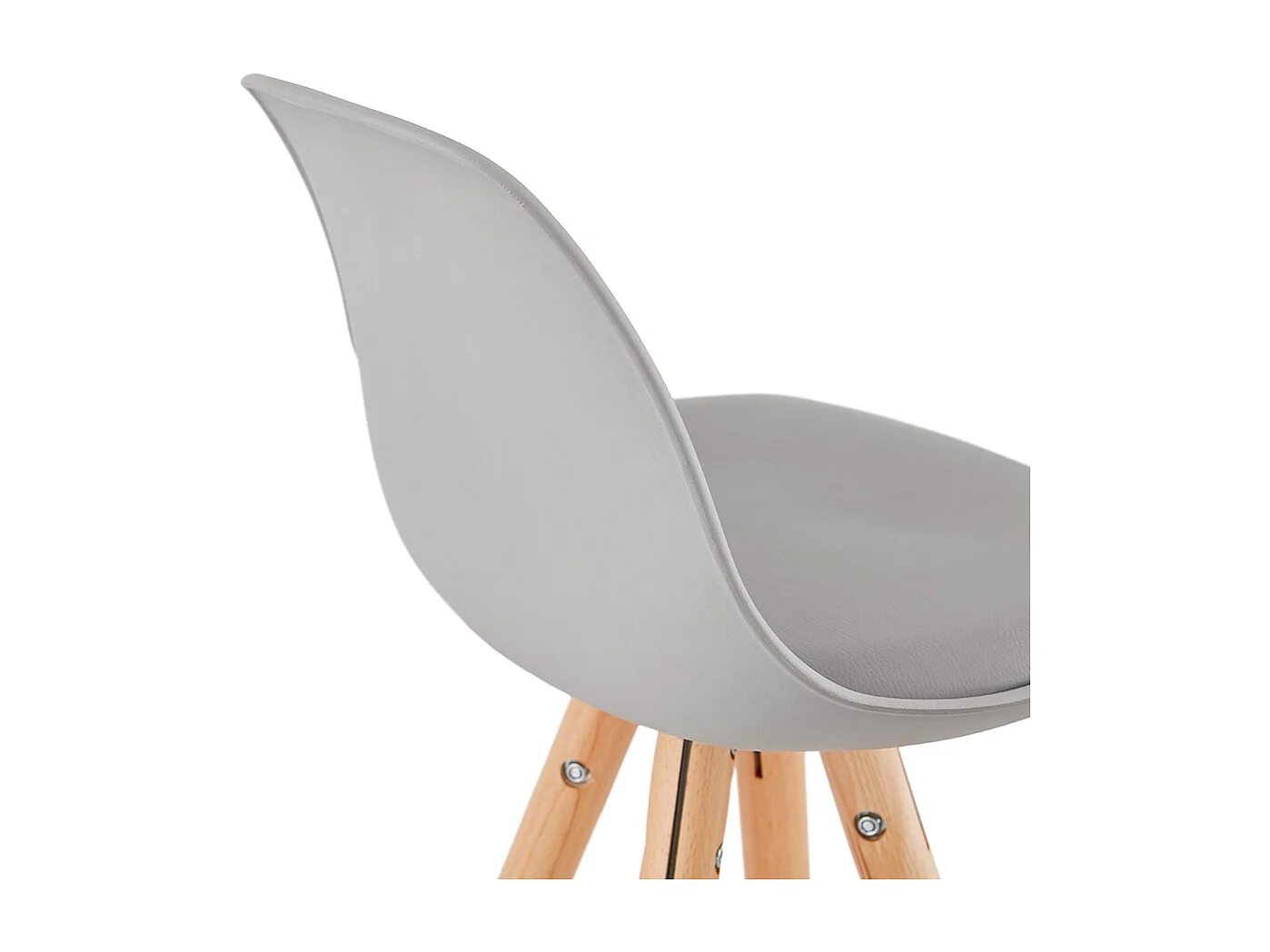 Seggiola da bar -TATAMI - Grigio - 42x42x95 cm