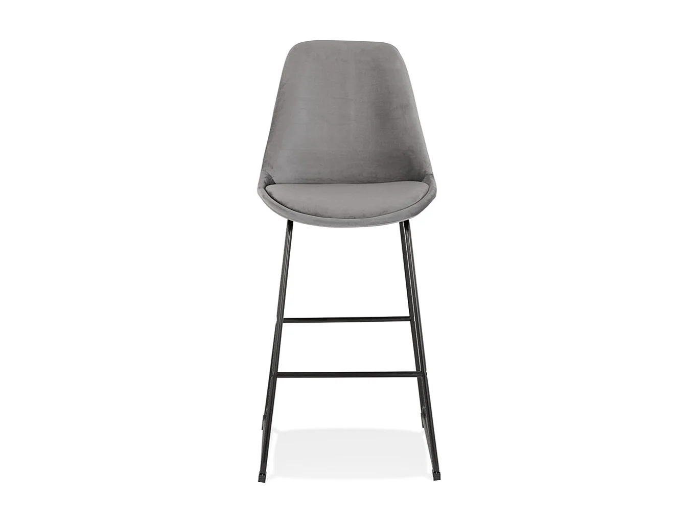 Barhocker - BULLY - grijs - 48x55x119 cm