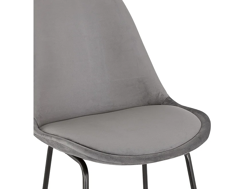 Barhocker - BULLY - grijs - 48x55x119 cm