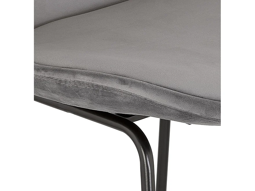 Barhocker - BULLY - grijs - 48x55x119 cm