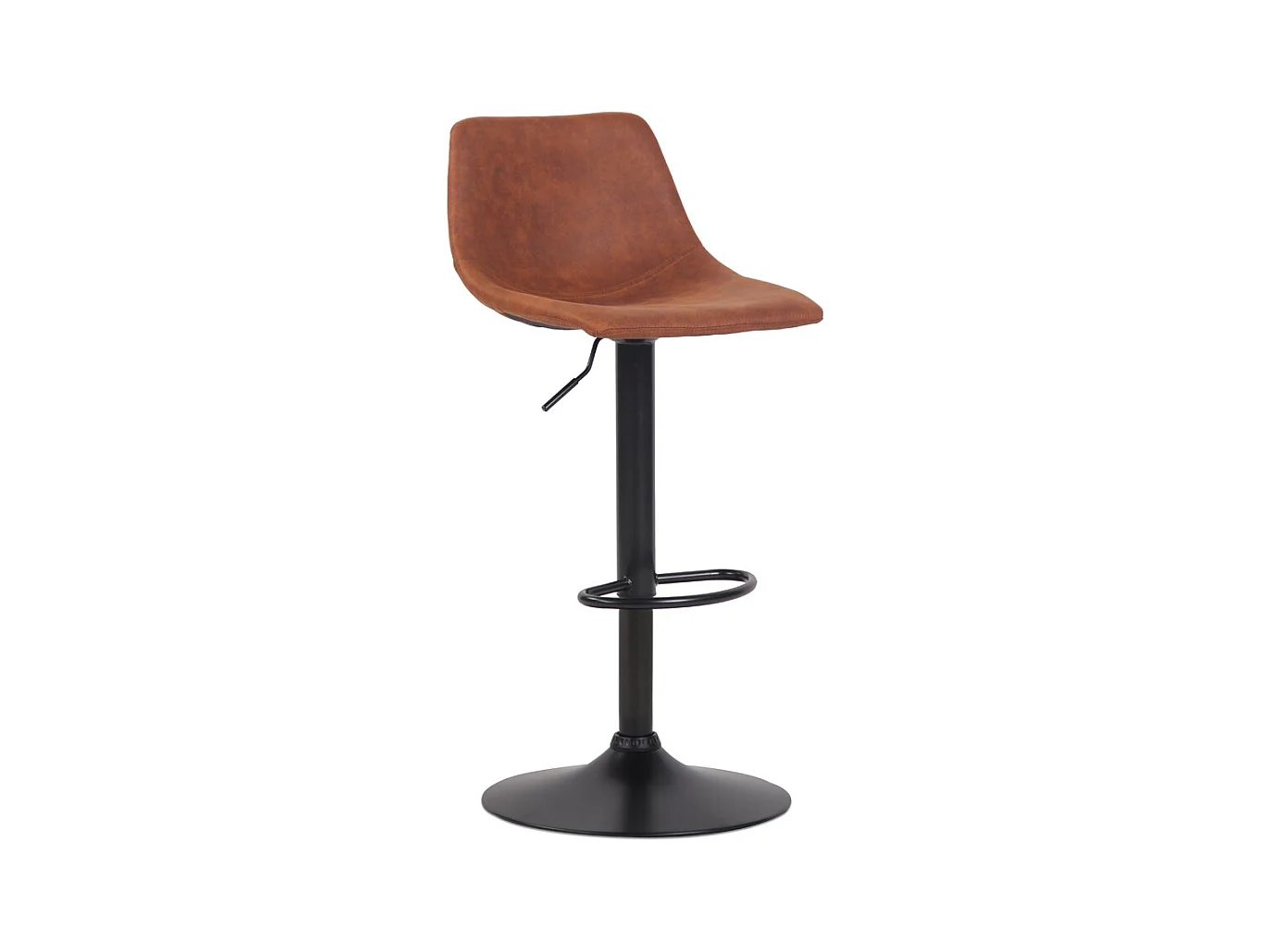Tabouret de Bar Réglable Rotatif "Donny" 85-105cm Marron