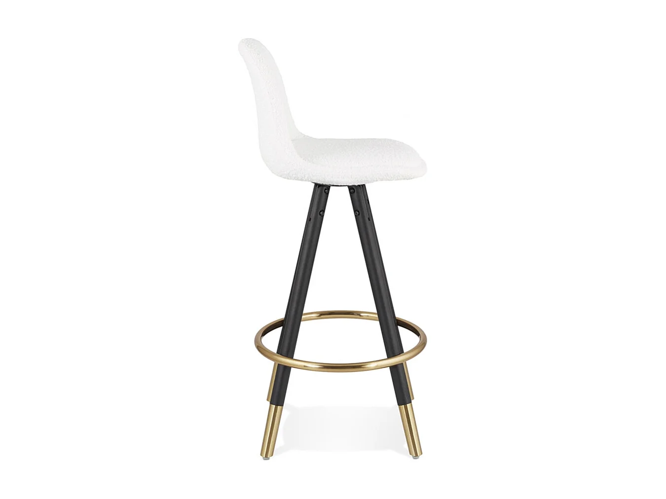 Sgabello per snack -CLARISSE - Bianco - 41x41x87 cm