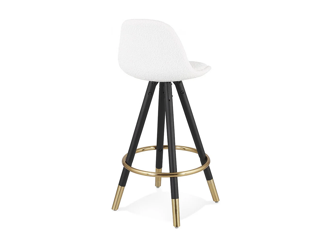 Sgabello per snack -CLARISSE - Bianco - 41x41x87 cm