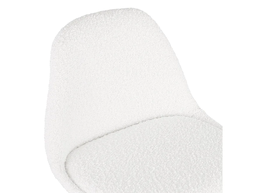 Sgabello per snack -CLARISSE - Bianco - 41x41x87 cm