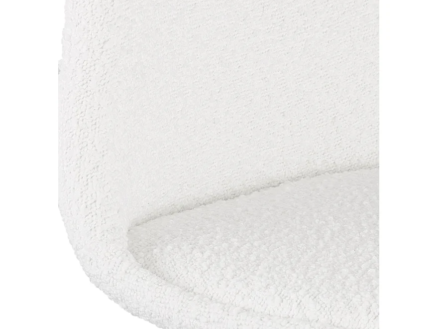 Sgabello per snack -CLARISSE - Bianco - 41x41x87 cm